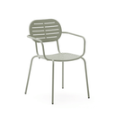 Brai Patio Dining Chair with Arms | Sage