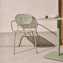 Brai Patio Dining Chair with Arms | Sage