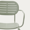 Brai Patio Dining Chair with Arms | Sage