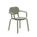 Brai Patio Dining Chair with Arms | Sage