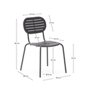 Brai Patio Dining Chair | Grey