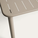 Brai Rectangular Patio Dining Table | Taupe
