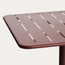 Brai Square Patio Dining Table | Burgundy