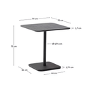 Brai Square Patio Dining Table | Grey