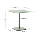 Brai Square Patio Dining Table | Sage