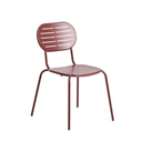 Brai Stackable Patio Chair | Burgundy