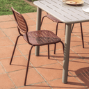 Brai Stackable Patio Chair | Burgundy