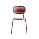 Brai Stackable Patio Chair | Burgundy
