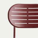 Brai Stackable Patio Chair | Burgundy