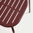Brai Stackable Patio Chair | Burgundy