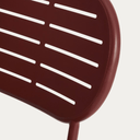 Brai Stackable Patio Chair | Burgundy