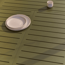 Brela Extension Patio Dining Table | Green