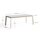 Brela Extension Patio Dining Table | Ecru