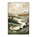 Bright Highlands Framed Canvas Print