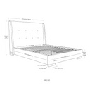 Bronte Bed | Paloma Grey