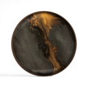 Bronze Organic Round Glass Tray | XS