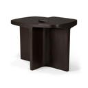 Brutalist Side Table | Mahogany Rose Brown