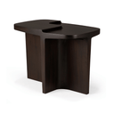 Brutalist Side Table | Mahogany Rose Brown