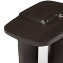 Brutalist Side Table | Mahogany Rose Brown
