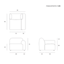 Bulky Modular Sofa | Right Arm