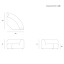 Bulky Modular Sofa | Round Corner