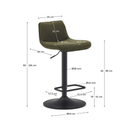 Bara Adjustable Barstool | Green