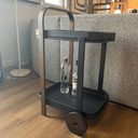 Bellwood Bar & Storage Cart | Black