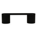 Benjamin Ripple Bench Seat | Matt Black