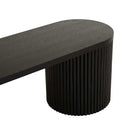 Benjamin Ripple Bench Seat | Matt Black
