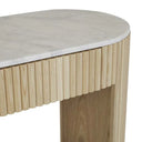 Benjamin Ripple Grand Marble Console Table | Natural Ash