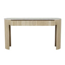 Benjamin Ripple Grand Marble Console Table | Natural Ash