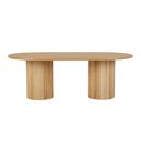 Benjamin Ripple Oval Dining Table | Natural Ash