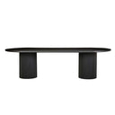 Benjamin Ripple Oval Dining Table | Matt Black
