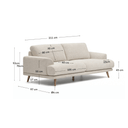Bjorn 2 Seater Sofa | Beige