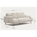 Bjorn 3 Seater Sofa | Deep Forest
