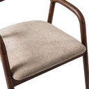 Bosco Dining Chair | Beige / Dark Walnut