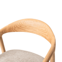 Bosco Dining Chair | Beige / Natural Oak