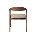 Bosco Dining Chair | Beige / Dark Walnut