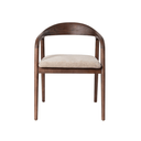 Bosco Dining Chair | Beige / Dark Walnut