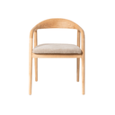 Bosco Dining Chair | Beige / Natural Oak