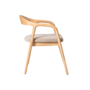 Bosco Dining Chair | Beige / Natural Oak