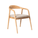 Bosco Dining Chair | Beige / Natural Oak