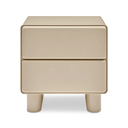 Bram Bedside Table | Beige Gloss