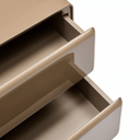 Bram Bedside Table  | Cappuccino Gloss