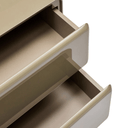Bram Bedside Table | Fawn Gloss