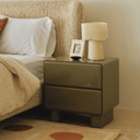 Bram Bedside Table | Fawn Gloss