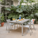 Cairns Extension Patio Dining Table | Light Grey