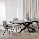 Calos 2 Ceramic Extension Dining Table | Grey