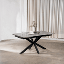 Calos 2 Ceramic Extension Dining Table | Grey