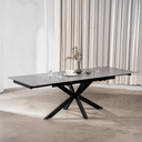 Calos 2 Ceramic Extension Dining Table | Grey